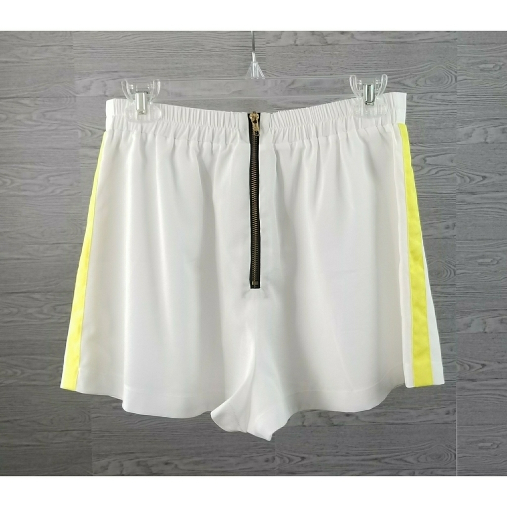 NAVEN // neon collection high waist white yellow side stripe
